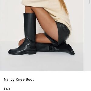 Reformation Nancy boots in black